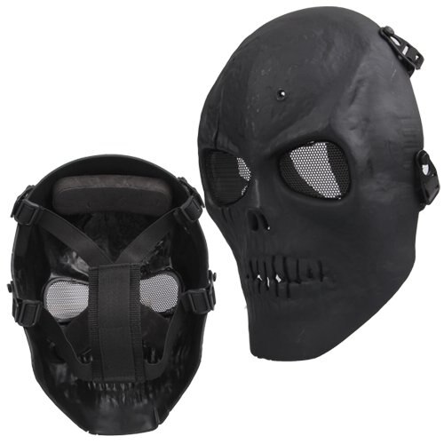 ? Ʈ ũ  Ǯ  Ƽ ũ и͸ - / Airsoft Mask Skull Full Protective Mask Military - Black